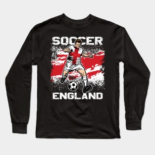 England Futbol Soccer Long Sleeve T-Shirt